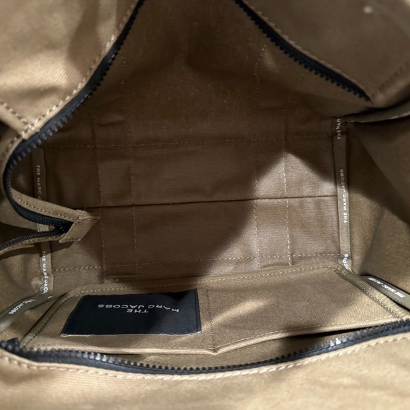 Marc Jacobs “The Tote Bag” Canvas Crossbody Tote Khaki Slate Green - Picture 6 of 8